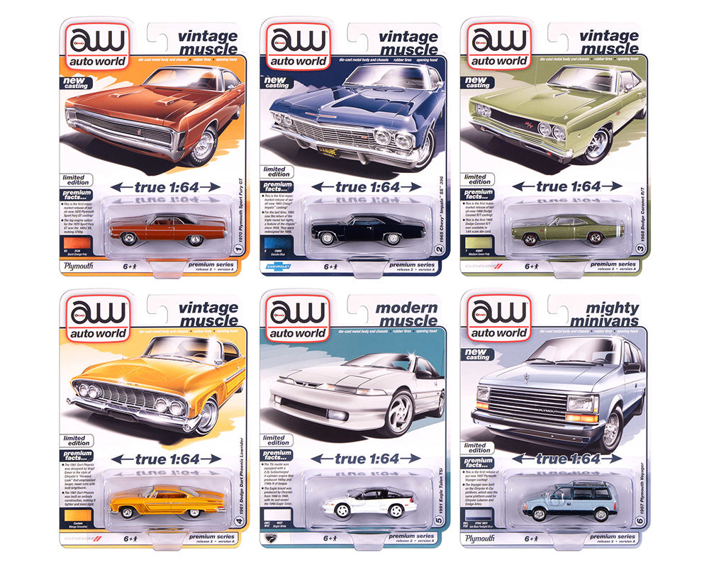 Auto World 1:64 2025 Premium Release 2 Assortment Version A AW64512-06A