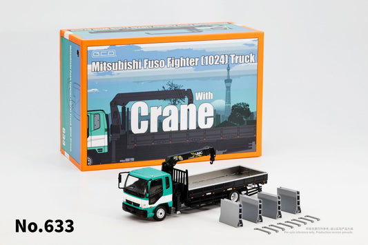 GCD 1:64 Mitsubishi Fuso Fighter(1024) Truck With Crane KS-082-633