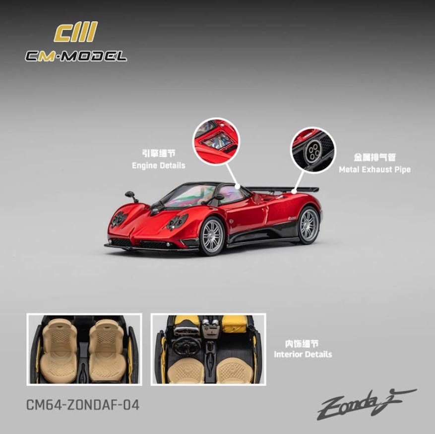 [Preorder] CM Model 1:64 Pagani Zonda F Rosso Dubai CM64-ZondaF-04