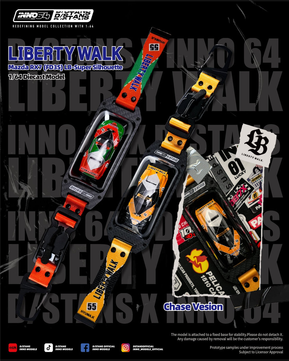 [Preorder] Inno64 X DSTANDS 1:64 LB-SUPER SILHOUETTE FD3S (Chase Car Randomly inserted) IN64-DSTANDS-LB-FD3S