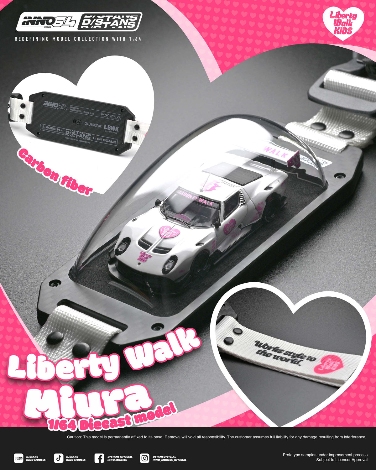 [Preorder] Inno64 X DSTANDS LB-Silhouette WORKS Miura GT  (Chase Car Randomly Inserted) IN64-DSTANS-LB-MUIRA-01