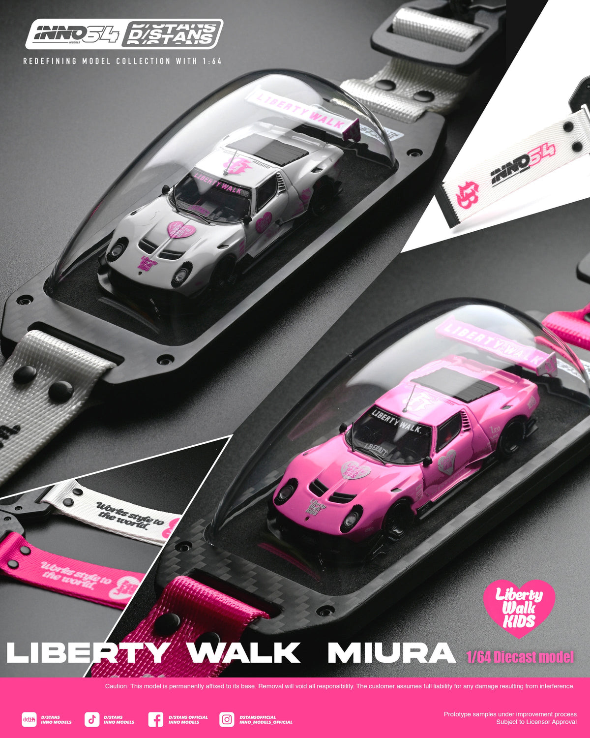 [Preorder] Inno64 X DSTANDS LB-Silhouette WORKS Miura GT  (Chase Car Randomly Inserted) IN64-DSTANS-LB-MUIRA-01