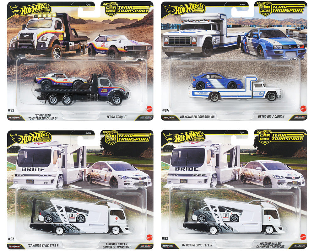 Hot Wheels 1:64 Team Transport 2026 L Case Assortment FLF56-957L