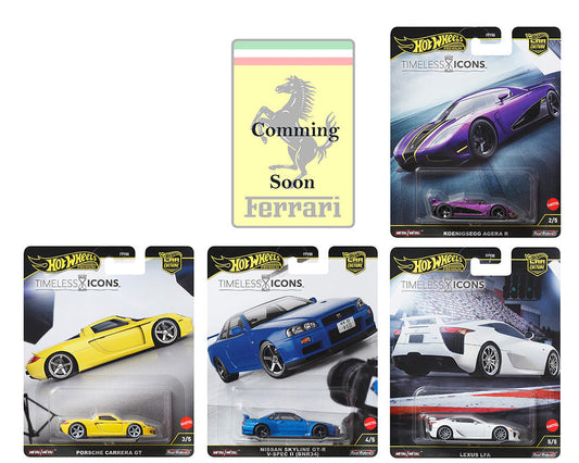Hot Wheels 1:64 Car Culture 2025 N SET– Timeless Icons Assortment FPY86-961N
