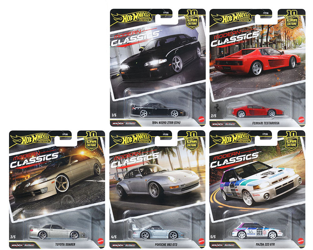 Hot Wheels 1:64 Car Culture 10th Anniversary 2026 S Case – Modern Classics Assortment FPY86-961S