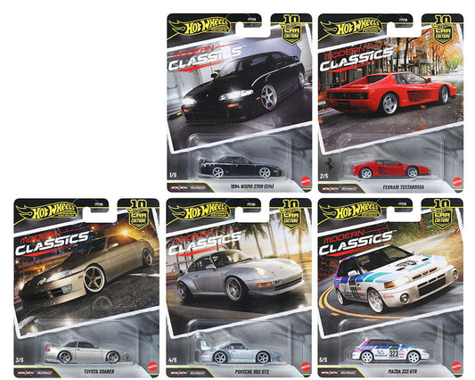 Hot Wheels 1:64 Car Culture 10th Anniversary 2026 S Case – Modern Classics Assortment FPY86-961S