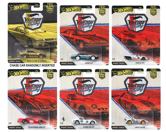 Hot Wheels 1:64 Car Culture 10th Anniversary 2026 T Case – Vintage Racing Assortment FPY86-961T