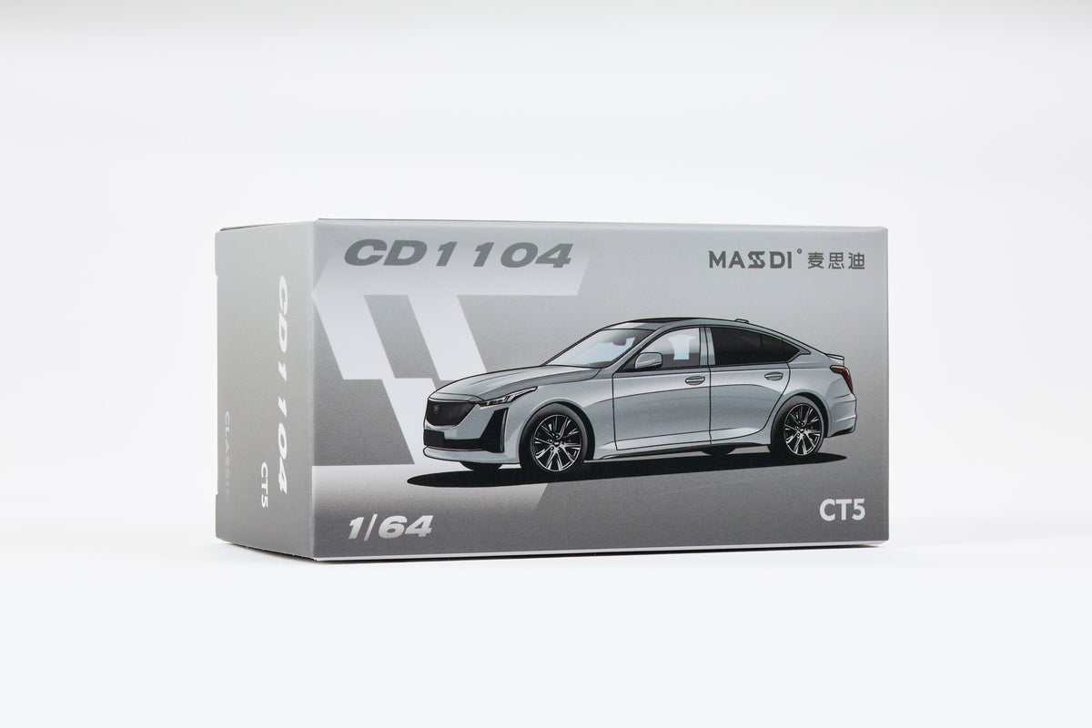 Massdi 1:64 Cadillac CT5 Silver CD1104