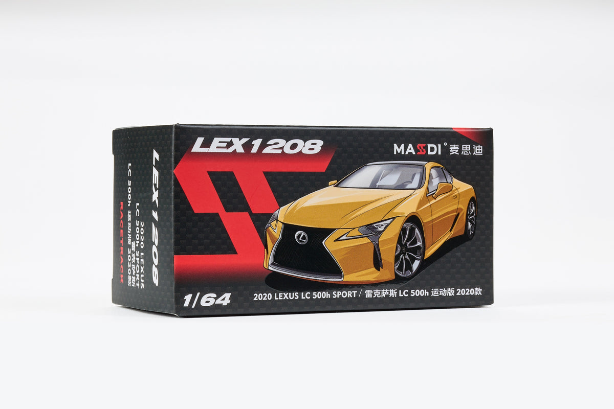 Massdi 1:64 Lexus LC500h 2020 Yellow LEX1208