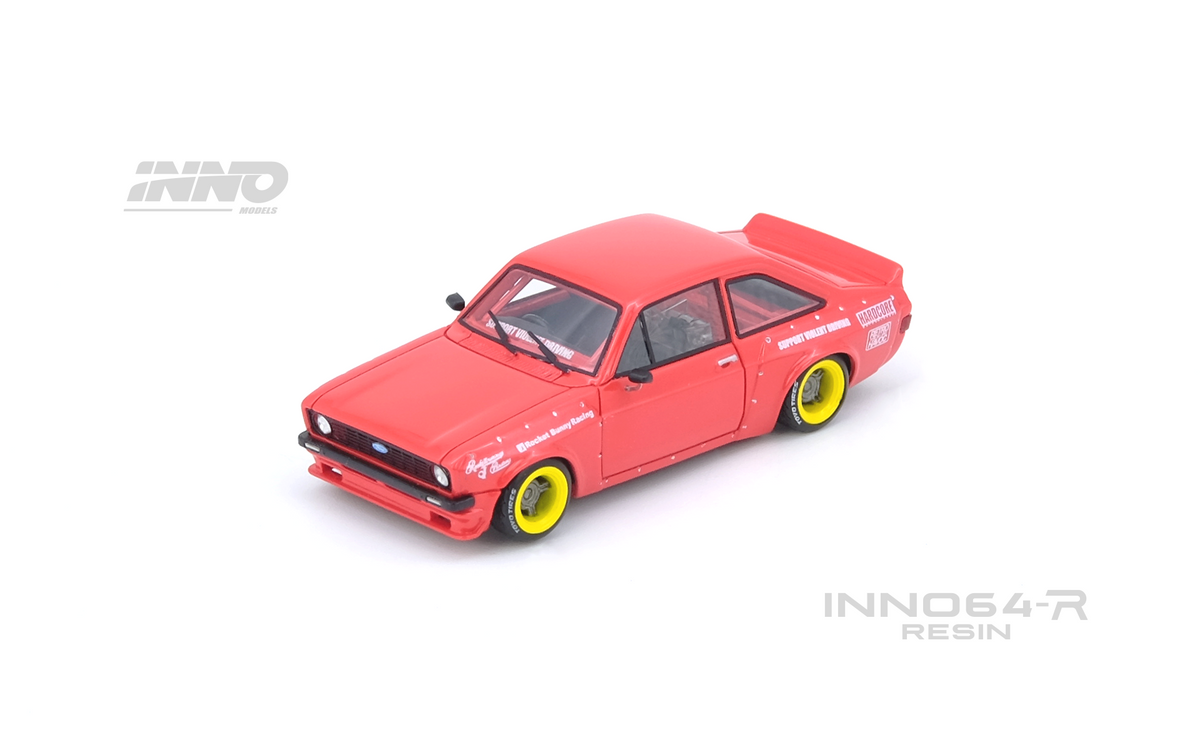 Inno64 1:64 FORD ESCORT MK2 PANDEM "EMOTION" RETRO HAVOC Red IN64R-MK2P-RED
