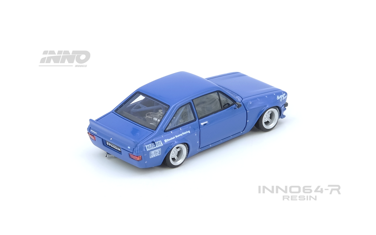 Inno64 1:64 FORD ESCORT MK2 PANDEM "EMOTION" RETRO HAVOC Blue IN64R-MK2P-BLUE