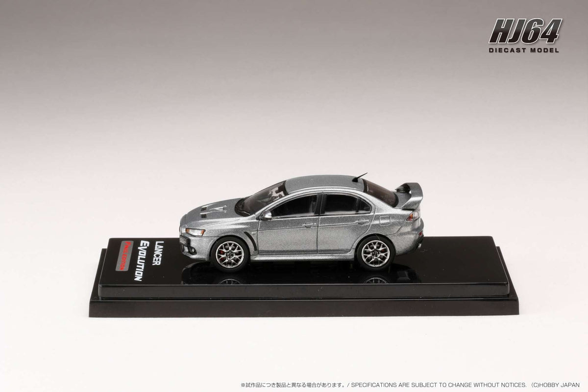 Hobby Japan 1:64 MITSUBISHI LANCER EVOLUTION Ⅹ FINAL EDITION WITH ENGINE DISPLAY MODEL (5 Colors) HJ642053