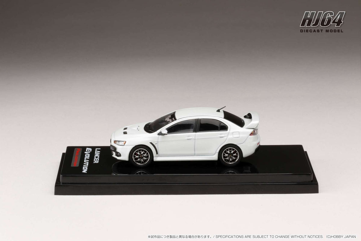 Hobby Japan 1:64 MITSUBISHI LANCER EVOLUTION Ⅹ FINAL EDITION WITH ENGINE DISPLAY MODEL (5 Colors) HJ642053