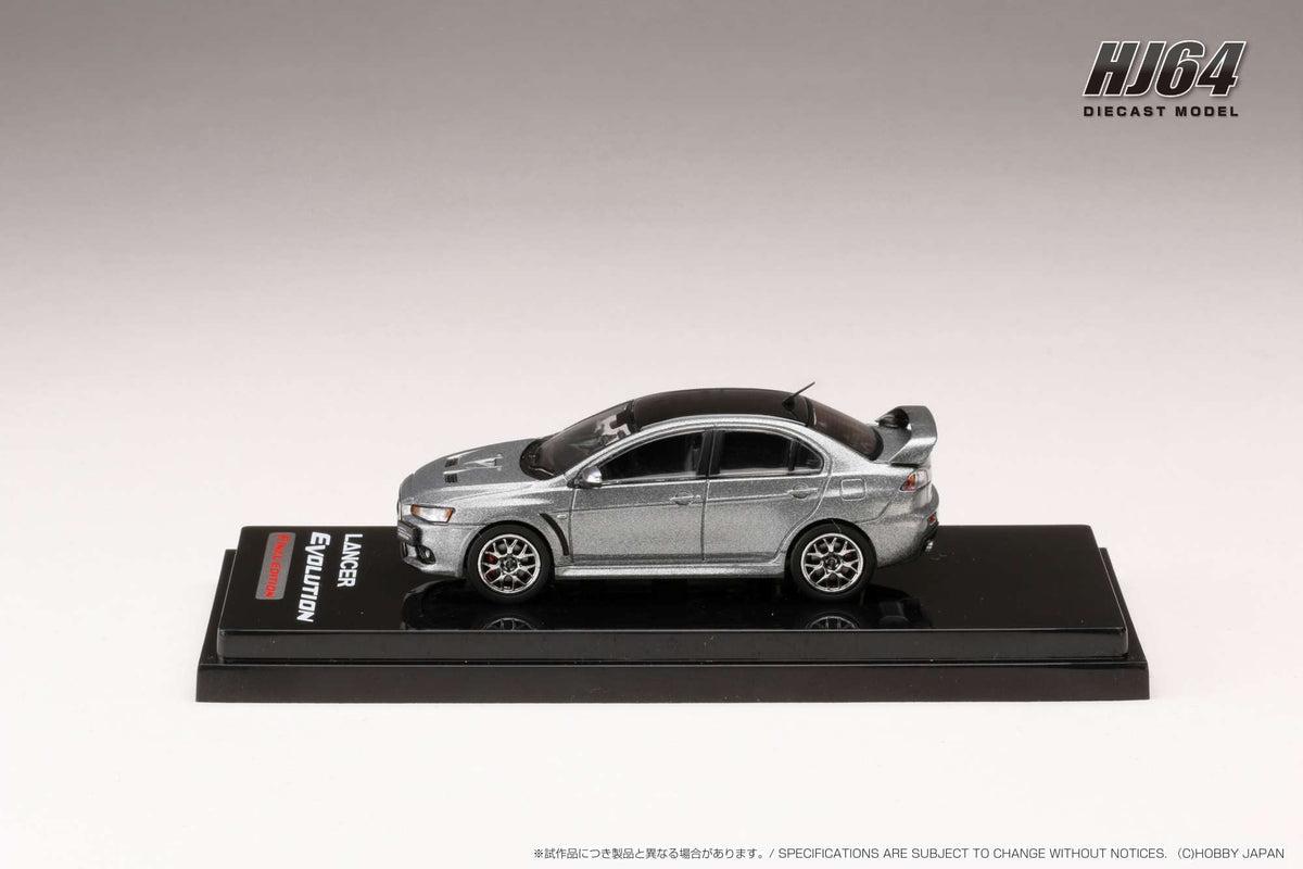 Hobby Japan 1:64 MITSUBISHI LANCER EVOLUTION Ⅹ FINAL EDITION WITH ENGINE DISPLAY MODEL (4 Colors)