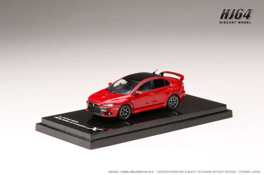 Hobby Japan 1:64 MITSUBISHI LANCER EVOLUTION Ⅹ FINAL EDITION WITH ENGINE DISPLAY MODEL (4 Colors)