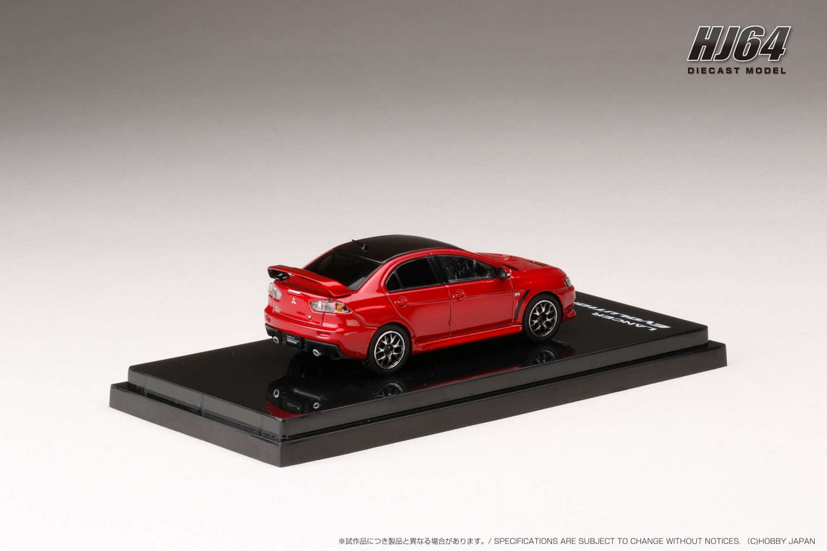 Hobby Japan 1:64 MITSUBISHI LANCER EVOLUTION Ⅹ FINAL EDITION WITH ENGINE DISPLAY MODEL (4 Colors)