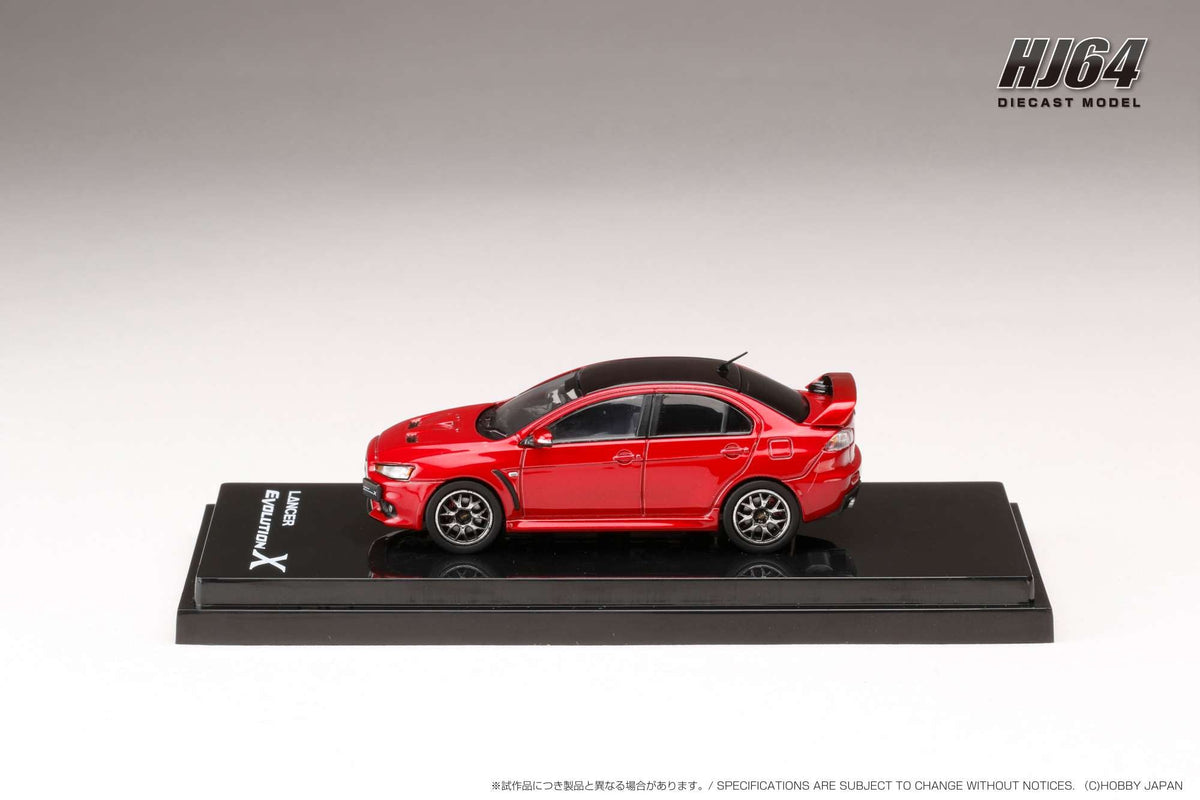 Hobby Japan 1:64 MITSUBISHI LANCER EVOLUTION Ⅹ FINAL EDITION WITH ENGINE DISPLAY MODEL (4 Colors)