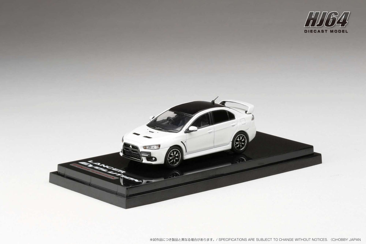 Hobby Japan 1:64 MITSUBISHI LANCER EVOLUTION Ⅹ FINAL EDITION WITH ENGINE DISPLAY MODEL (4 Colors)