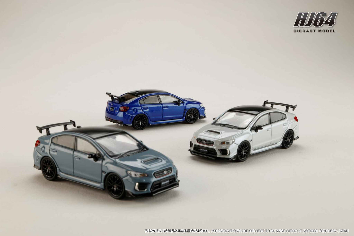Hobby Japan 1:64 SUBARU S208 NBR CHALLENGE PACKAGE (3 Colours) HJ644068W/HJ644068BL/HJ644068GK