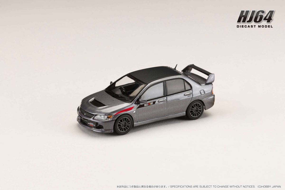 Hobby Japan 1:64 MITSUBISHI LANCER EVOLUTION 9 MR GSR JDM- Gray