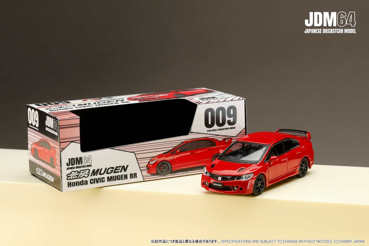 Hobby Japan JDM64 1:64 MUGEN CIVIC TYPE R (FD2)  (3 Colours)