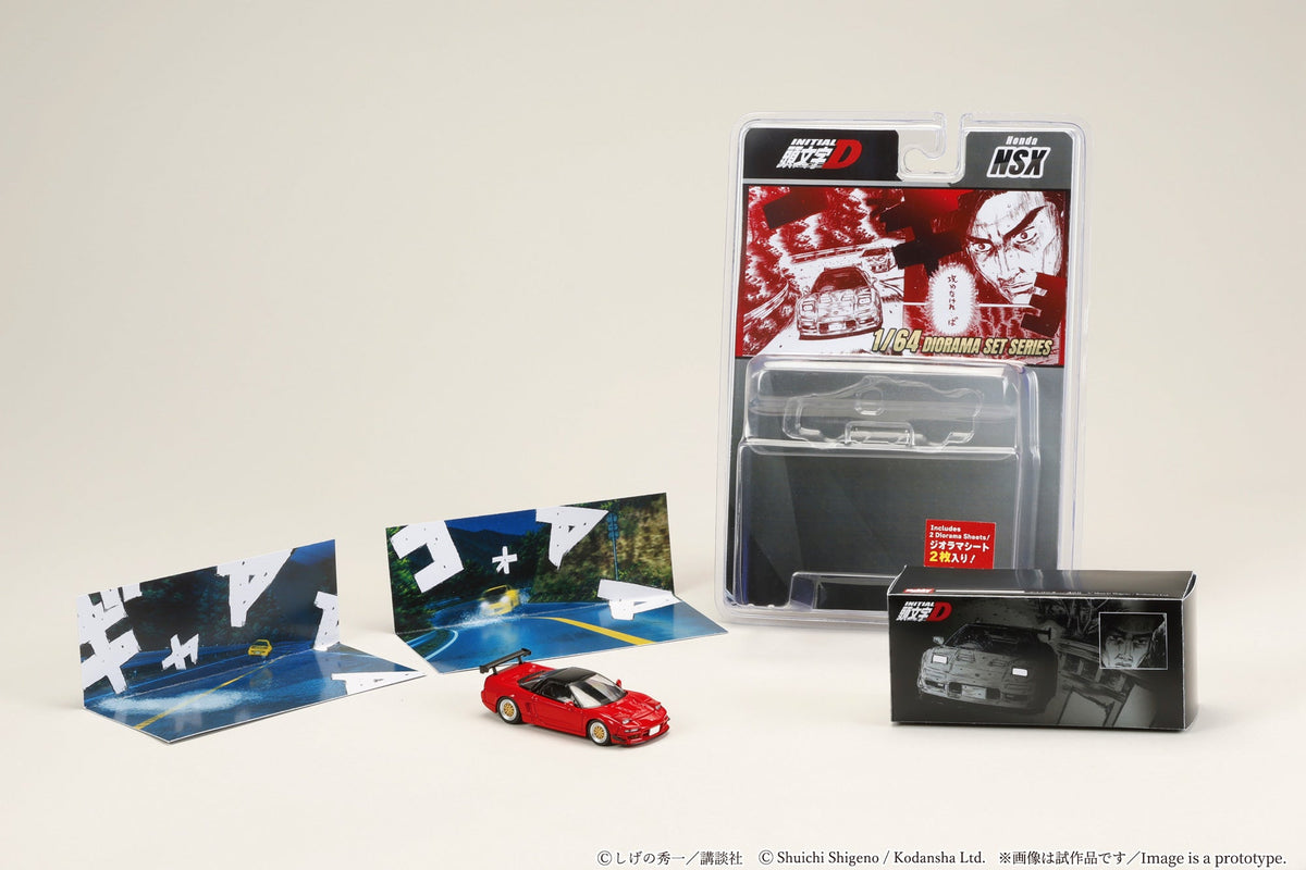 [Preorder] Hobby Japan 1:64 Honda NSX / Initial D Go Hojo VS Keisuke Takahashi HJDMD010