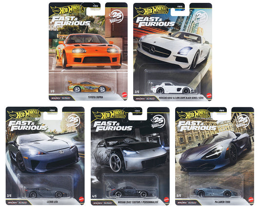 [Preorder] Hot Wheels 1:64 Fast & Furious 25Th Anniversary Premium 2026 R Assortment HNW46-956R