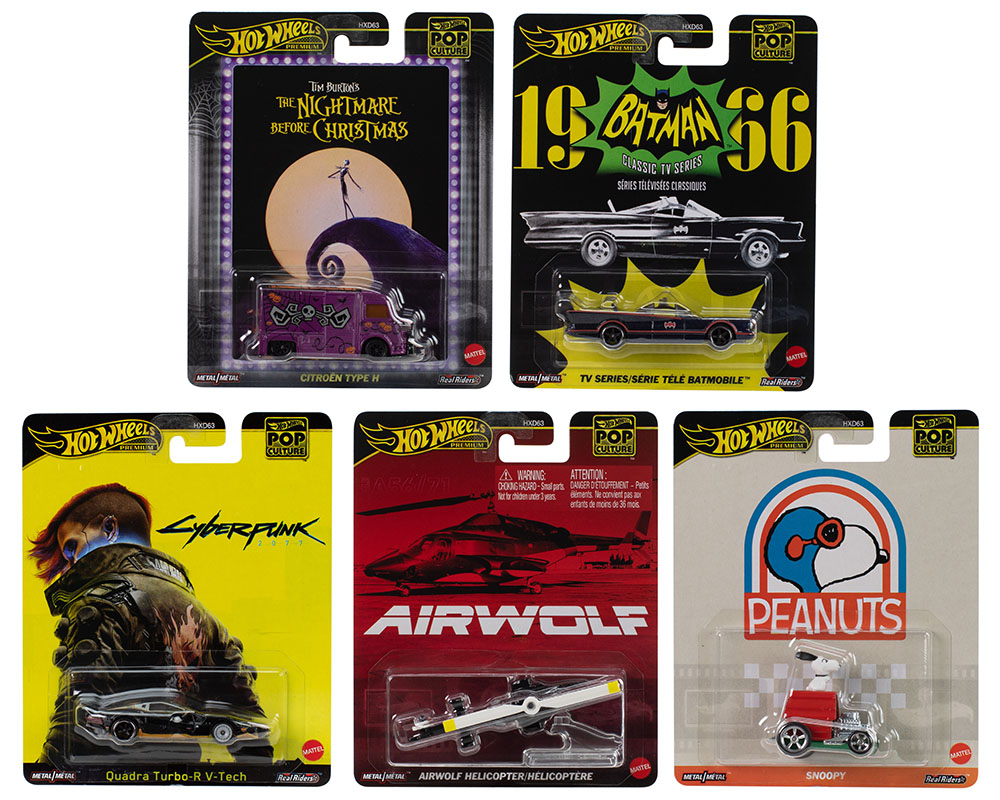 Hot Wheels 1:64 Pop Culture M Case 2025 Assortment HXD63-956M