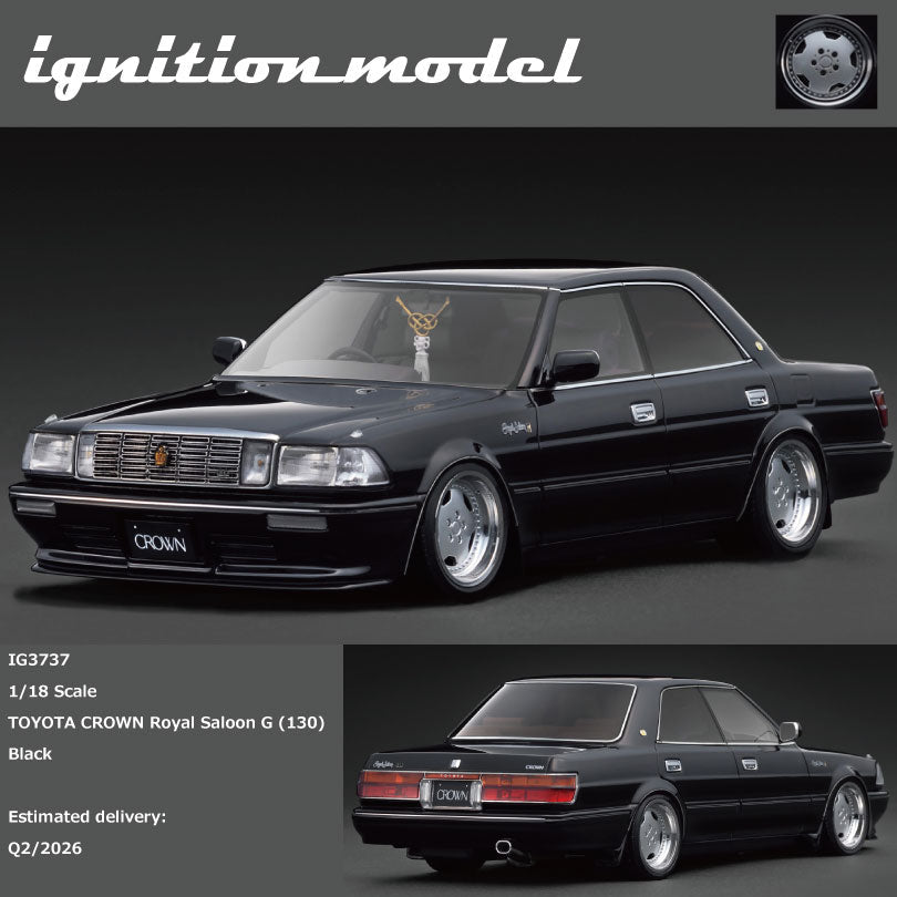 [Preorder] Ignition Model 1:18 TOYOTA CROWN Royal Saloon G (130)  Black IG3737