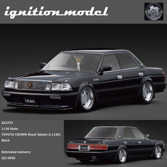 [Preorder] Ignition Model 1:18 TOYOTA CROWN Royal Saloon G (130)  Black IG3737