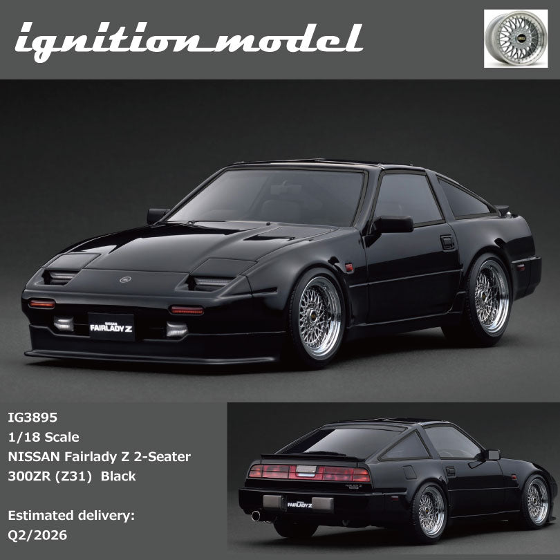 [Preorder] Ignition Model 1:18 NISSAN Fairlady Z 2-Seater 300ZR (Z31) Black IG3895