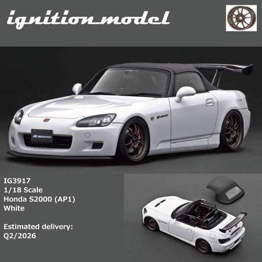 Ignition Model 1:18 Honda S2000 (AP1) White IG3917