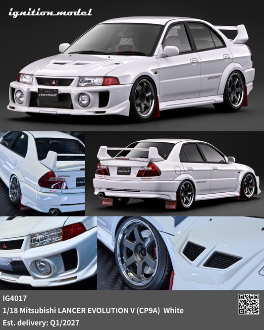 [Preorder] Ignition Model 1:18 Mitsubishi LANCER EVOLUTION V (CP9A) White IG4017