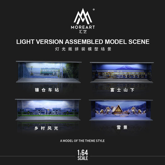 MoreArt 1:64 Natural Scenery Theme LIGHT VERSION ASSEMBLED MODELSCENE (4 Versions)