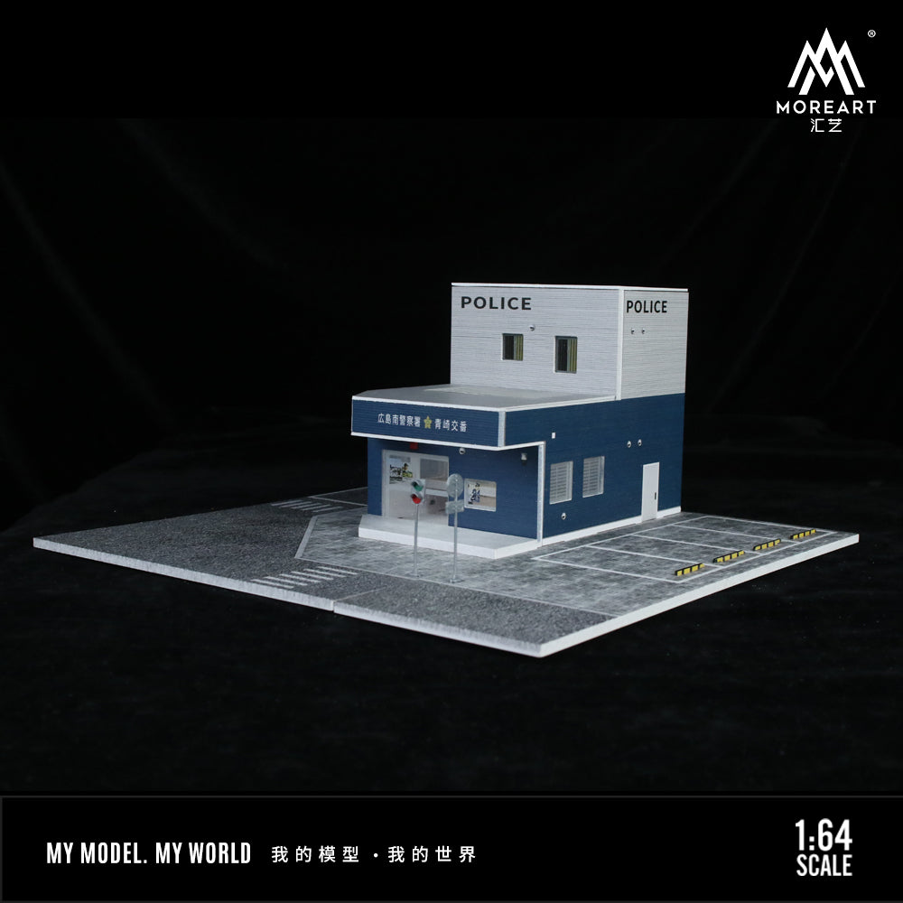 MoreArt 1:64 JAPANESE POLICE STATION SCENE MODEL MO936408