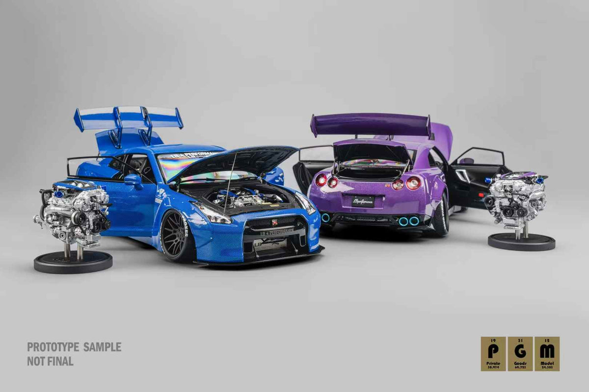 PGM 1:18 LB-WORKS NISSAN GT-R R35 Fully Openable (2 Colours)