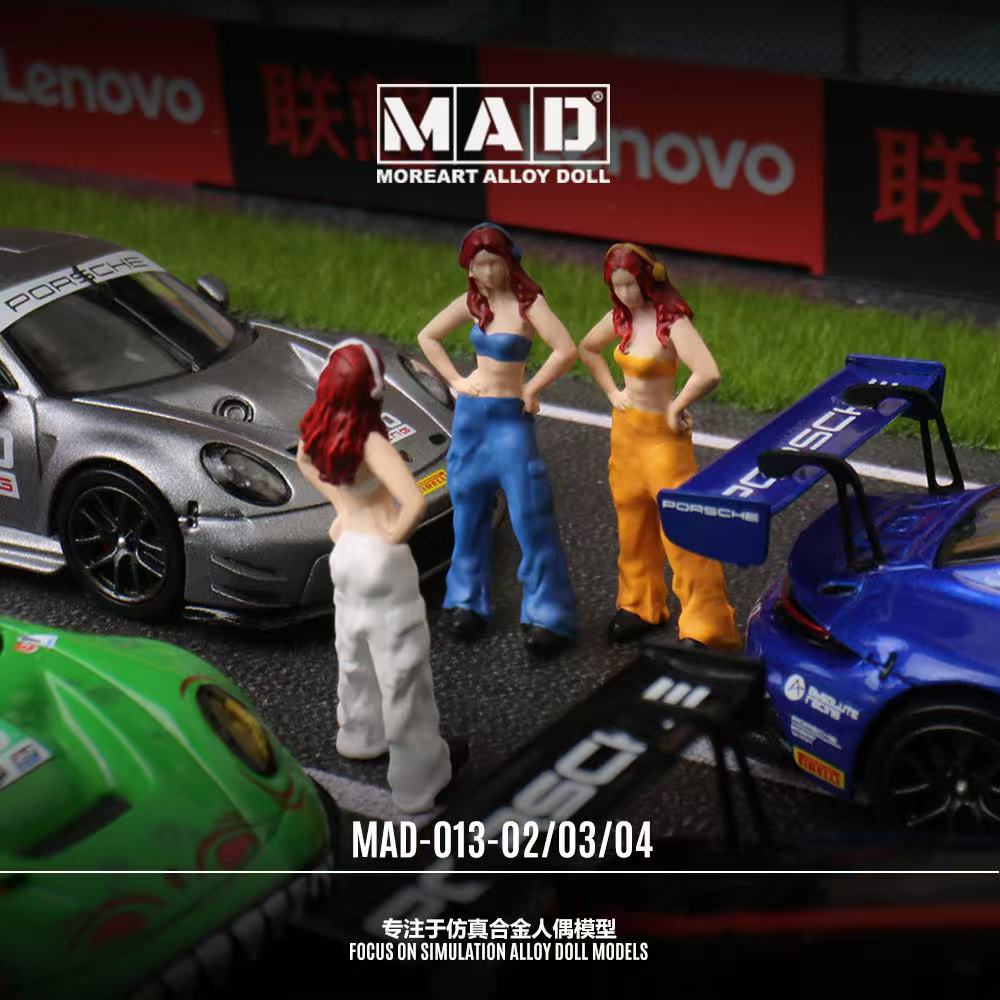 ALLOY MOREART DOLL 1:64 Auto Repair Girl Doll (3 Colours)
