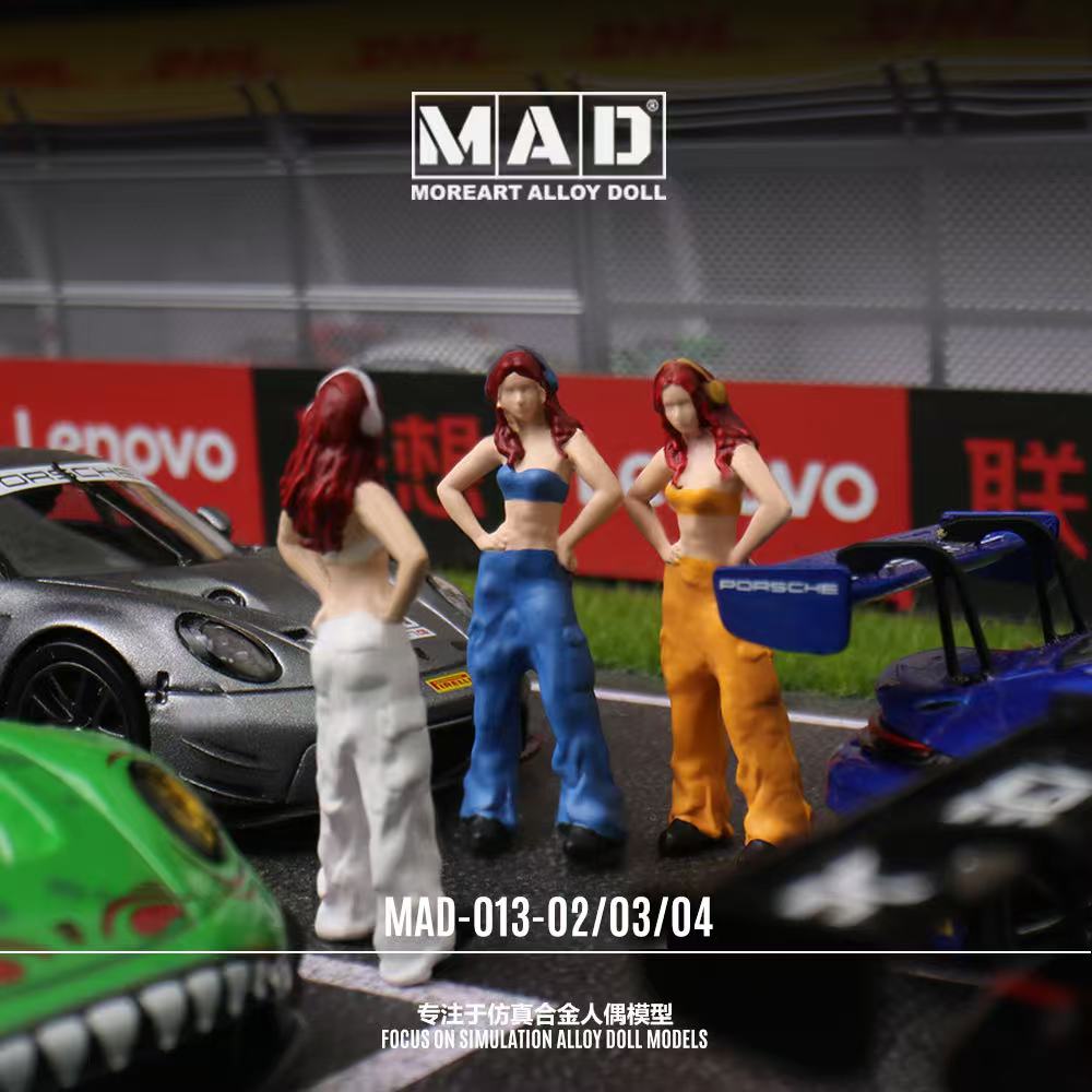 ALLOY MOREART DOLL 1:64 Auto Repair Girl Doll (3 Colours)