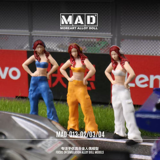 ALLOY MOREART DOLL 1:64 Auto Repair Girl Doll (3 Colours)