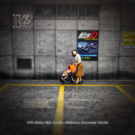 Lucky Studio 1:64 Mother pushing a Stroller LK2025110423