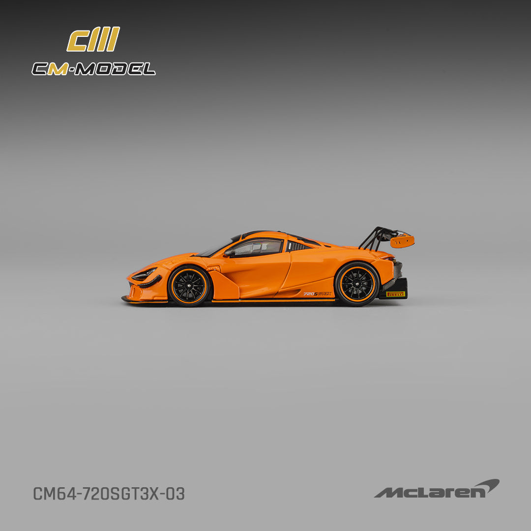 [Preorder] CM Model 1:64 McLaren 720SGT3X Papaya Orange CM64-720SGT3X-03