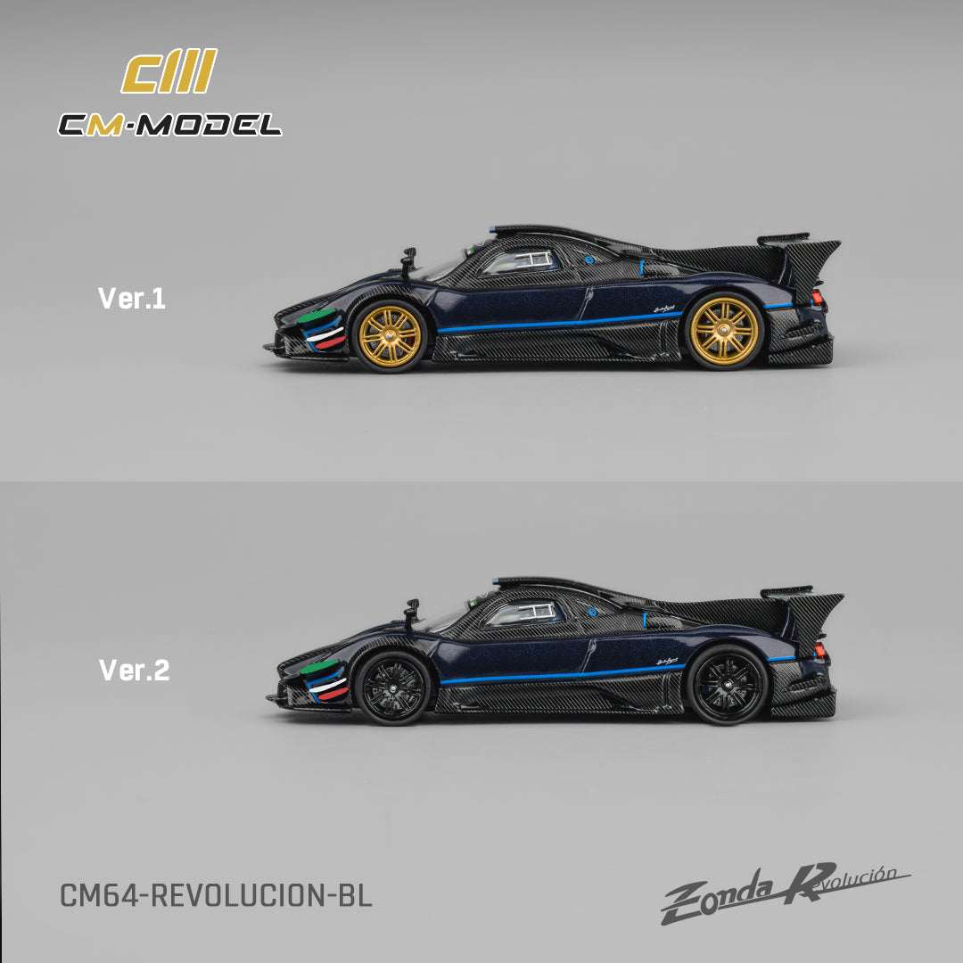 CM Model 1:64 Pagani Zonda Revolucion Metallic blue CM64-Revolucion-BL
