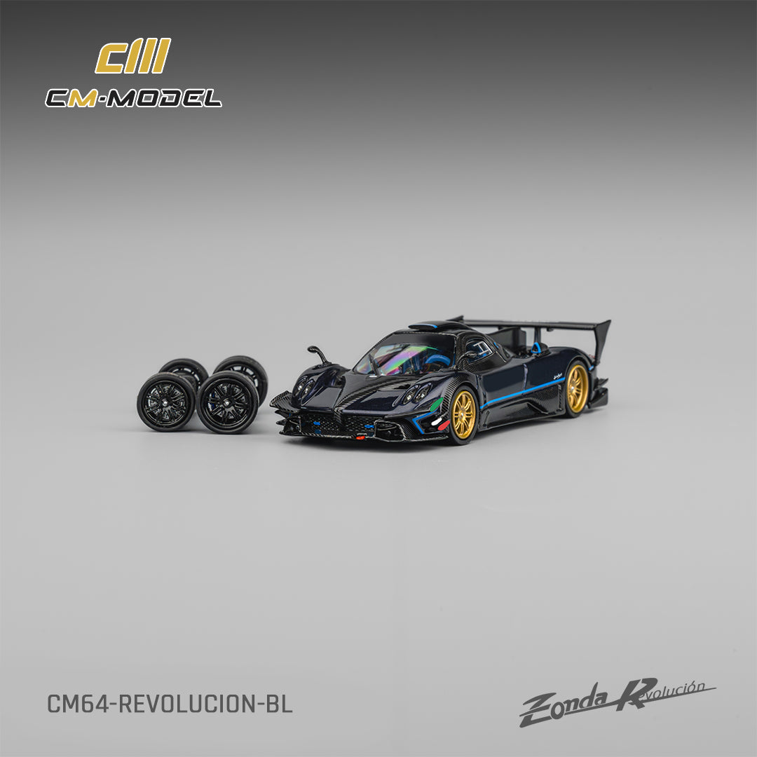 CM Model 1:64 Pagani Zonda Revolucion Metallic blue CM64-Revolucion-BL
