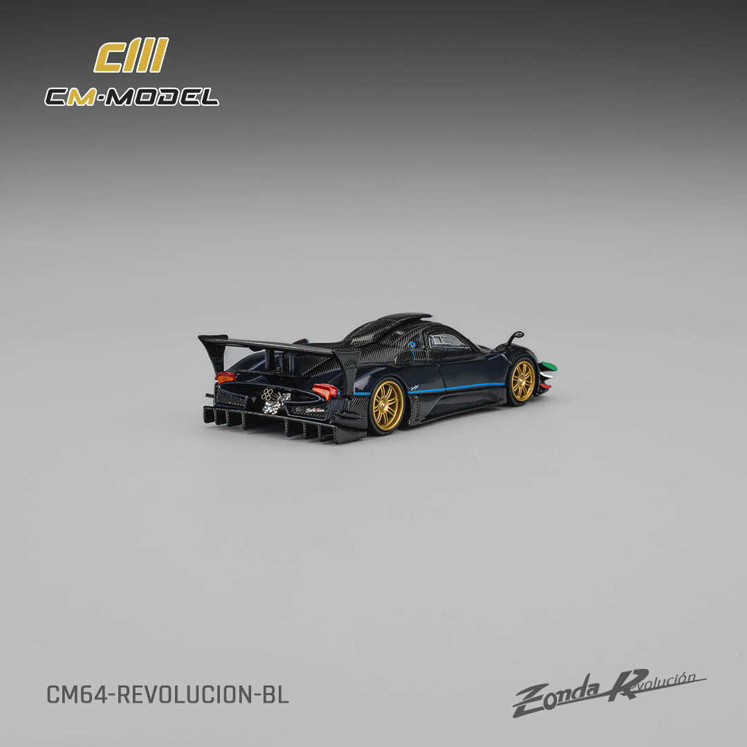 CM Model 1:64 Pagani Zonda Revolucion Metallic blue CM64-Revolucion-BL
