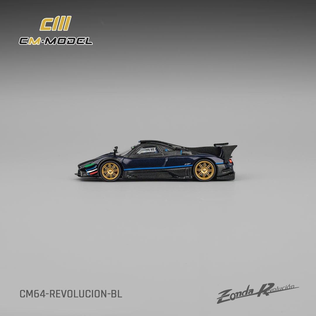 CM Model 1:64 Pagani Zonda Revolucion Metallic blue CM64-Revolucion-BL