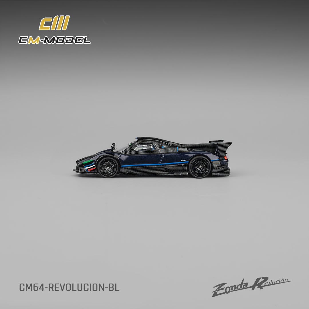 CM Model 1:64 Pagani Zonda Revolucion Metallic blue CM64-Revolucion-BL