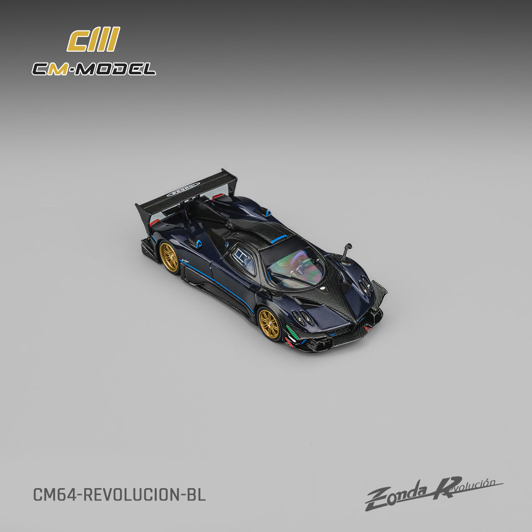 CM Model 1:64 Pagani Zonda Revolucion Metallic blue CM64-Revolucion-BL