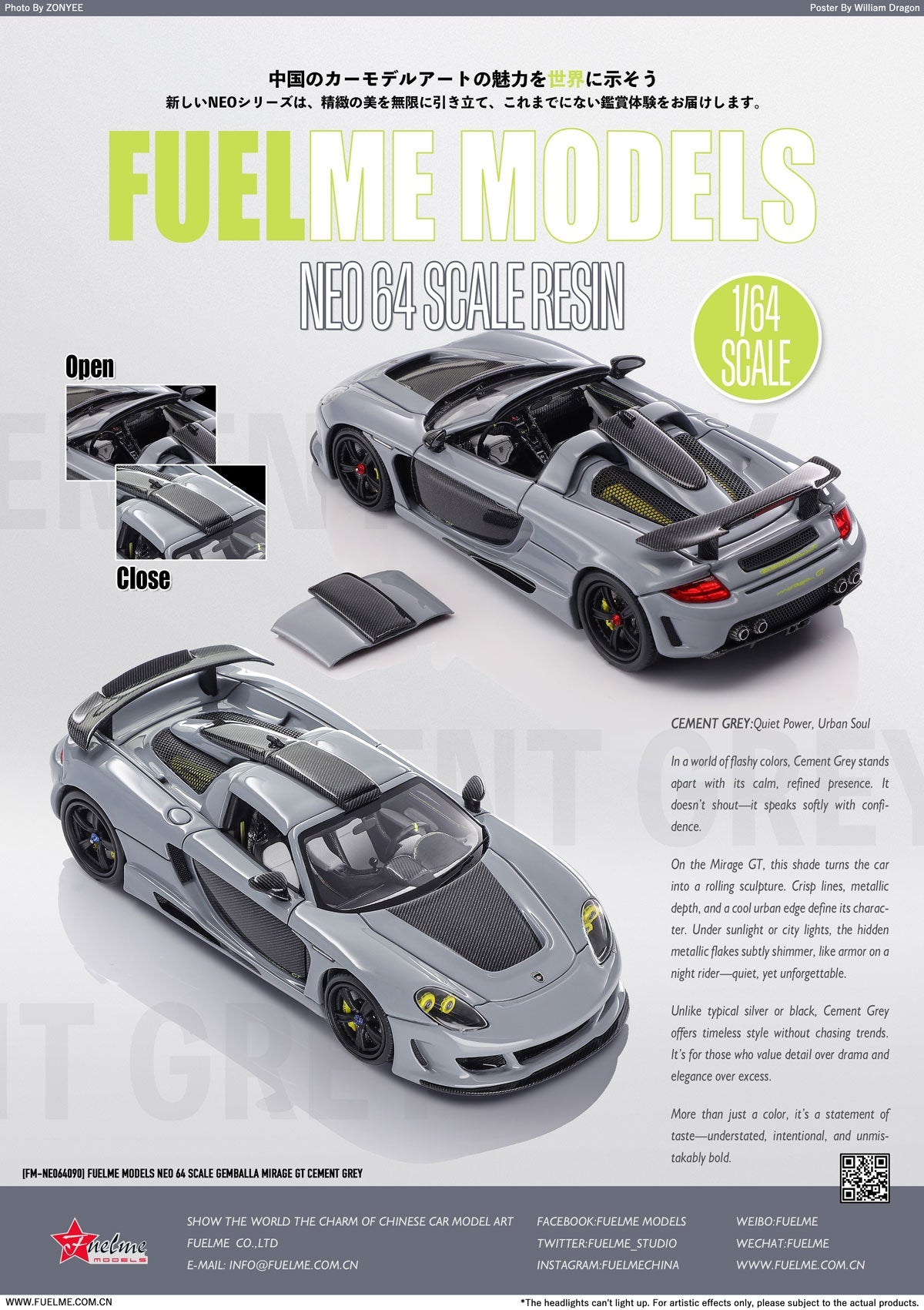 FuelMe 1:64 Gemballa Mirage GT (11 Colours)