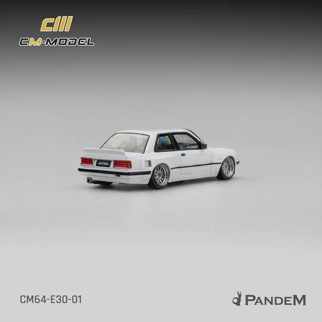 CM Model 1:64 Pandem BMW M3 E30 Pearl White CM64-E30-01
