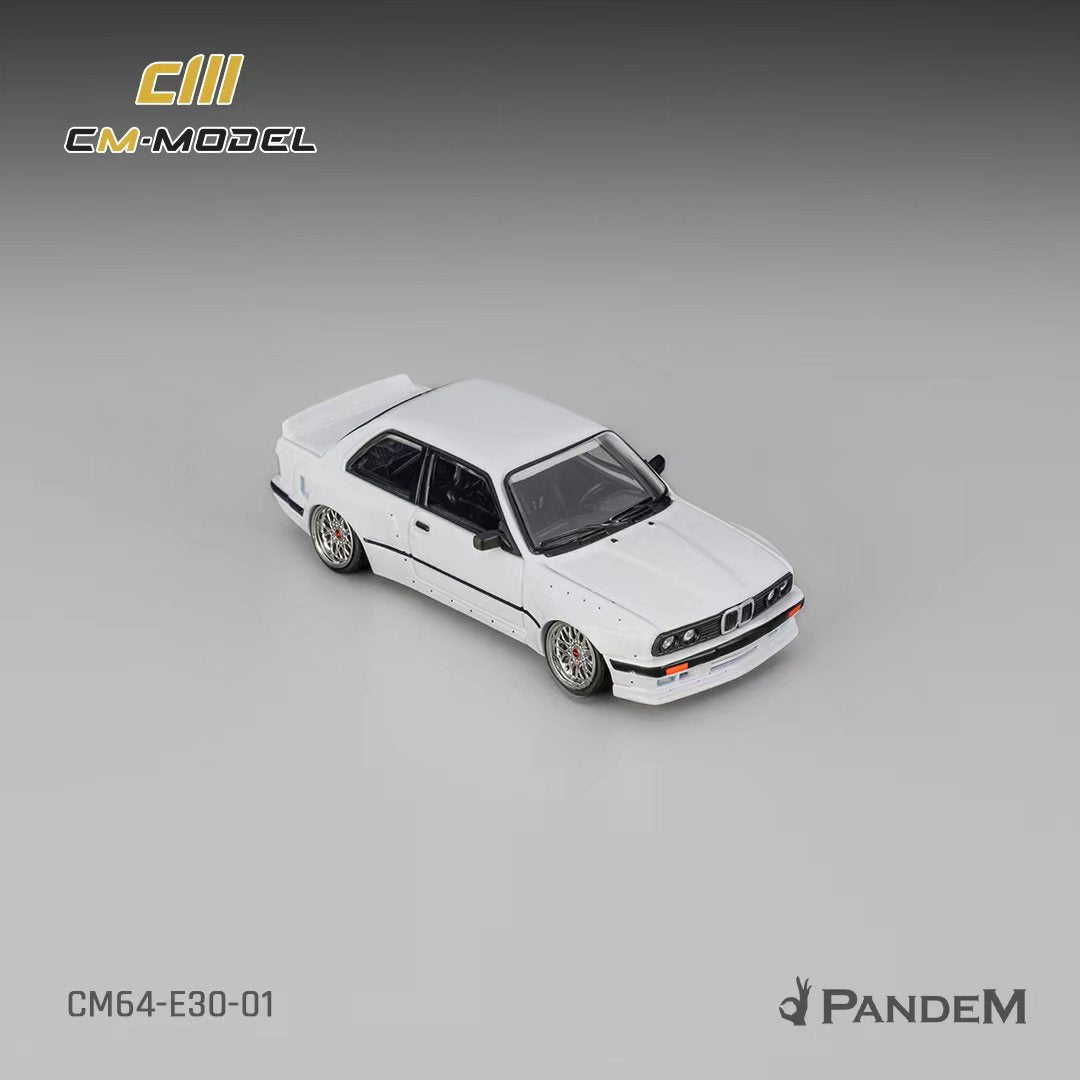 CM Model 1:64 Pandem BMW M3 E30 Pearl White CM64-E30-01
